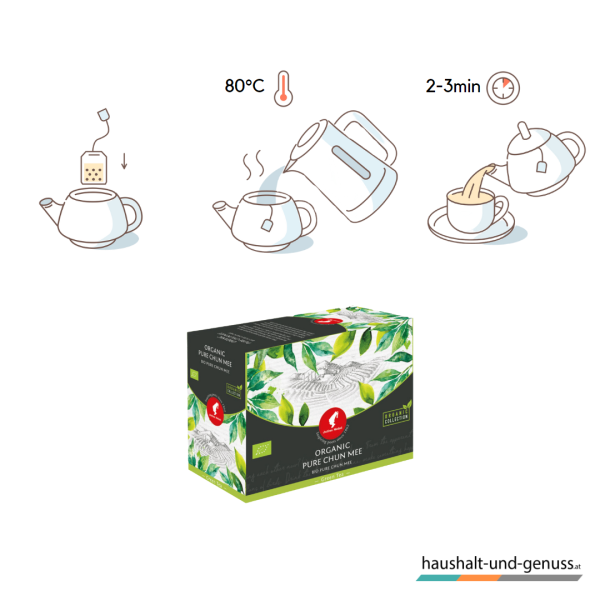 Julius Meinl Bio Tee Pure Chun Mee Ziehzeit